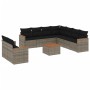 Set de sofás de jardín 10 pzas con cojines ratán sintético gris de , Conjuntos de jardín - Ref: Foro24-3258511, Precio: 611,7...