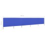 Paravientos de playa de 5 paneles tela azul celeste 600x160cm de vidaXL, Sombrillas - Ref: Foro24-47171, Precio: 75,03 €, Des...