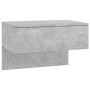 Mesita de noche de pared color gris hormigón de vidaXL, Mesitas de noche - Ref: Foro24-810943, Precio: 34,91 €, Descuento: %