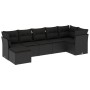 Set de comedor de jardín 7 pzas y cojines ratán sintético negro de , Conjuntos de jardín - Ref: Foro24-3249804, Precio: 451,8...