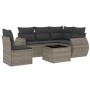 Set de muebles de jardín 6 pzas y cojines ratán sintético gris de , Conjuntos de jardín - Ref: Foro24-3221379, Precio: 388,14...