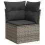 Set de sofás de jardín 11 pzas y cojines ratán sintético gris de , Sofás modulares de exterior - Ref: Foro24-3221919, Precio:...