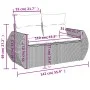 Set de sofás de jardín 11 pzas y cojines ratán sintético gris de , Sofás modulares de exterior - Ref: Foro24-3221919, Precio:...