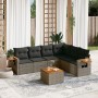 Set de sofás de jardín 7 piezas con cojines ratán PE gris de , Conjuntos de jardín - Ref: Foro24-3226851, Precio: 415,99 €, D...