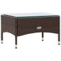 Set muebles de jardín 4 piezas y cojines ratán sintético marrón de vidaXL, Conjuntos de jardín - Ref: Foro24-45888, Precio: 1...
