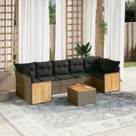 Set de sofás de jardín 8 pzas y cojines ratán sintético gris by , Garden sets - Ref: Foro24-3227495, Price: 498,64 €, Discoun...