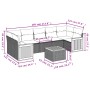 Set de sofás de jardín 8 pzas y cojines ratán sintético gris de , Conjuntos de jardín - Ref: Foro24-3227495, Precio: 489,48 €...