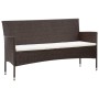 Set muebles de jardín 4 piezas y cojines ratán sintético marrón de vidaXL, Conjuntos de jardín - Ref: Foro24-45888, Precio: 1...