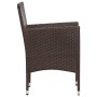 Set muebles de jardín 4 piezas y cojines ratán sintético marrón de vidaXL, Conjuntos de jardín - Ref: Foro24-45888, Precio: 1...