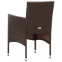 Set muebles de jardín 4 piezas y cojines ratán sintético marrón de vidaXL, Conjuntos de jardín - Ref: Foro24-45888, Precio: 1...