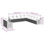 Set de sofás de jardín 11pzas con cojines ratán sintético beige de , Conjuntos de jardín - Ref: Foro24-3227808, Precio: 678,5...