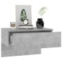 Mesita de noche de pared color gris hormigón de vidaXL, Mesitas de noche - Ref: Foro24-810943, Precio: 34,91 €, Descuento: %