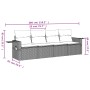 Set de sofás de jardín 4 pzas y cojines ratán sintético gris de , Conjuntos de jardín - Ref: Foro24-3252217, Precio: 274,00 €...