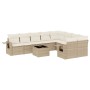 Juego de sofás jardín con cojines beige 10 pzas ratán sintético de , Conjuntos de jardín - Ref: Foro24-3252985, Precio: 733,7...