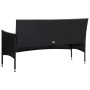 Set muebles de jardín y cojines 5 piezas ratán sintético negro de vidaXL, Conjuntos de jardín - Ref: Foro24-45893, Precio: 30...