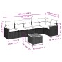 Set de sofás de jardín 7 piezas con cojines ratán PE gris de , Conjuntos de jardín - Ref: Foro24-3258399, Precio: 416,94 €, D...