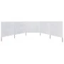 Paravientos de playa de 5 paneles tela blanco arena 600x80 cm de vidaXL, Sombrillas - Ref: Foro24-47154, Precio: 39,97 €, Des...