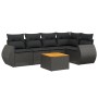 Set de sofás de jardín 6 piezas y cojines ratán sintético negro de , Conjuntos de jardín - Ref: Foro24-3224991, Precio: 392,0...
