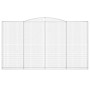 Cestas de gaviones 7 uds forma de arco hierro 400x30x220/240 cm de , Maceteros y jardineras - Ref: Foro24-3146949, Precio: 1,...