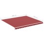 Tela de repuesto para toldo rojo burdeos 4x3,5 m de , Toldos - Ref: Foro24-311968, Precio: 73,97 €, Descuento: %