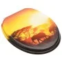 Toilet seat with cover MDF savanna design by , Toilet and bidet seats - Ref: Foro24-146920, Price: 42,46 €, Discount: %