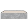 Cama con cajones madera ingeniería gris hormigón 150x200 cm de , Camas y somieres - Ref: Foro24-3207269, Precio: 181,94 €, De...