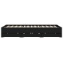 Cama con cajones madera de ingeniería negro 140x200 cm de , Camas y somieres - Ref: Foro24-3207274, Precio: 202,80 €, Descuen...