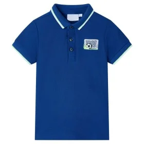 Polo infantil azul oscuro 128 de , Camisetas para niños - Ref: Foro24-12437, Precio: 9,32 €, Descuento: %