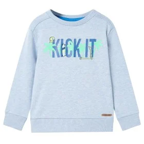 Sudadera infantil azul suave mélange 116 de , Camisetas para niños - Ref: Foro24-11971, Precio: 11,11 €, Descuento: %