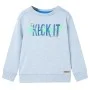 Sudadera infantil azul suave mélange 116 de , Camisetas para niños - Ref: Foro24-11971, Precio: 11,11 €, Descuento: %