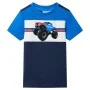 Camiseta infantil azul y azul marino 128 de , Camisetas para niños - Ref: Foro24-12532, Precio: 9,70 €, Descuento: %
