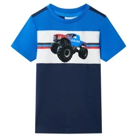 Camiseta infantil azul y azul marino 104 de , Camisetas para niños - Ref: Foro24-12530, Precio: 8,24 €, Descuento: %