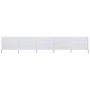 Paravientos de 5 paneles tela blanco arena 600x120 cm de vidaXL, Sombrillas - Ref: Foro24-47160, Precio: 51,86 €, Descuento: %