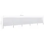 Paravientos de 5 paneles tela blanco arena 600x120 cm de vidaXL, Sombrillas - Ref: Foro24-47160, Precio: 51,15 €, Descuento: %