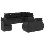 8-piece garden sofa set and black synthetic rattan cushions by , Modular outdoor sofas - Ref: Foro24-3221634, Price: 631,68 €...