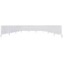 Paravientos de 9 paneles tela blanco arena 1200x120 cm de vidaXL, Sombrillas - Ref: Foro24-47192, Precio: 79,84 €, Descuento: %