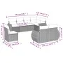 8-piece garden sofa set and black synthetic rattan cushions by , Modular outdoor sofas - Ref: Foro24-3221634, Price: 631,68 €...