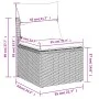 8-piece garden sofa set and black synthetic rattan cushions by , Modular outdoor sofas - Ref: Foro24-3221634, Price: 631,68 €...