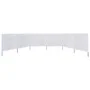 Paravientos de playa de 6 paneles tela blanco arena 800x160 cm de vidaXL, Sombrillas - Ref: Foro24-47180, Precio: 86,37 €, De...