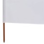 Paravientos de playa de 6 paneles tela blanco arena 800x160 cm de vidaXL, Sombrillas - Ref: Foro24-47180, Precio: 88,94 €, De...