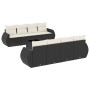 Set de sofás de jardín 8 piezas y cojines ratán sintético negro de , Conjuntos de jardín - Ref: Foro24-3221145, Precio: 538,8...