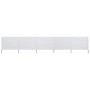 Paravientos de playa de 5 paneles tela blanco arena 600x160cm de vidaXL, Sombrillas - Ref: Foro24-47166, Precio: 72,26 €, Des...