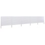 Paravientos de playa de 5 paneles tela blanco arena 600x160cm de vidaXL, Sombrillas - Ref: Foro24-47166, Precio: 72,26 €, Des...