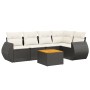 Set de sofás de jardín 6 piezas y cojines ratán sintético negro de , Conjuntos de jardín - Ref: Foro24-3224992, Precio: 364,3...