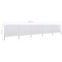 Paravientos de playa de 5 paneles tela blanco arena 600x160cm de vidaXL, Sombrillas - Ref: Foro24-47166, Precio: 72,26 €, Des...