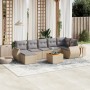 Juego de sofás de jardín con cojines beige 8 pzas ratán PE de , Conjuntos de jardín - Ref: Foro24-3225114, Precio: 484,85 €, ...