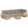 Juego de sofás de jardín con cojines beige 8 pzas ratán PE de , Conjuntos de jardín - Ref: Foro24-3225114, Precio: 484,85 €, ...