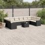 Set de sofás de jardín 11 pzas y cojines ratán sintético negro de , Conjuntos de jardín - Ref: Foro24-3219466, Precio: 600,08...