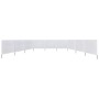 Paravientos de playa de 9 paneles tela blanco arena 1200x80 cm de vidaXL, Sombrillas - Ref: Foro24-47186, Precio: 59,79 €, De...