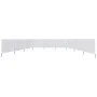 Paravientos de playa de 9 paneles tela blanco arena 1200x80 cm de vidaXL, Sombrillas - Ref: Foro24-47186, Precio: 57,73 €, De...